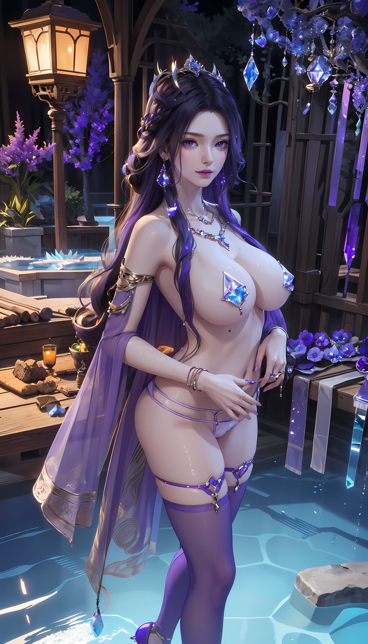 [AI Generated] Mortal Cultivation of Immortality Purple Spirit Breast Patch